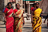 Pilgrims visiting the great Sri Ranganatha Temple of Srirangam, Tamil Nadu. 